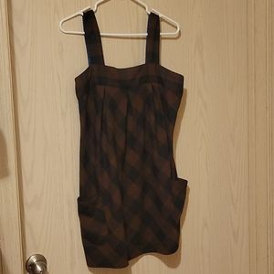 Brown and black dress with pockets! 👗